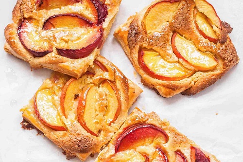 Puff-Pastry Tarts with Stone Fruits and Frangipane